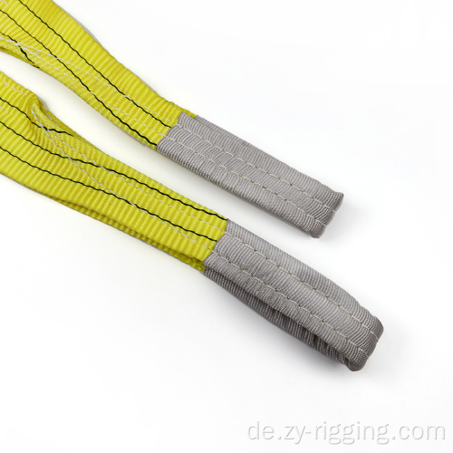 3tons gelbe Polyester -Schleppseilschlinge flaches Gurtband
